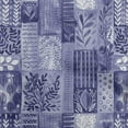 thumbnail image 1 of oneOone Polyester Spandex Purplish Blue Fabric Plants Watercolor Mix Leaf Sewing Fabric By The Yard Printed Diy Clothing Sewing Supplies 56 Inch Wide, 1 of 4