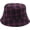 Purple, variant on Reversible Plaid Bucket Hats for Men Women Outdoor Spring Summer Fishing Fisherman Sun Cap Foldable