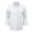 White, variant on Men's Solid Slim Fit Non-Iron Button-Down Dress Shirt, 40S Breathable Long Sleeve Business Casual Shirt, Machine Washable Office Shirt