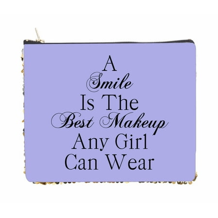 Smile is the Best Makeup Quote in Lavender - 2 Sided 6.5