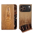 thumbnail image 1 of Case For IPhone 17 Pro Max/17 Pro/17 Air/17, Genuine Leather Shell With Card Insertion Anti-Fall Holder Cover, 1 of 5