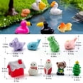 thumbnail image 5 of Figuras de acción de animales de Navidad, 10 unidades, dinosaurios, capibara, conejo, ardilla, zorro, oveja, gato, rana, tortuga, serpiente, 5 of 5