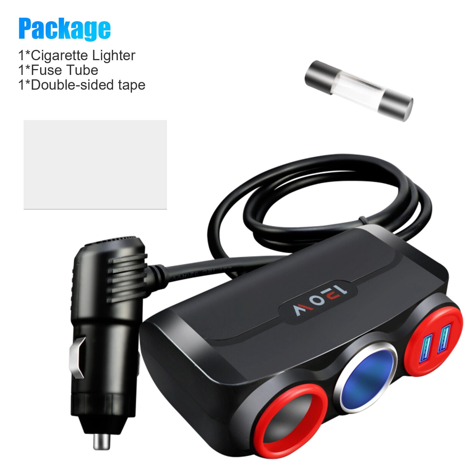 2 in 1 cigarette lighter adapter [2026 Upgraded] Splitter, SUPERONE 180W 2-Socket Cigarette Lighter with Dual QC3.0 and 20W PD USB C Car Charger Splitter for GPS/Dash Cam/Laptop/iPad/iPhone 17/16/15/14/13/12 : Automotive Output voltage 12 (V). 1-to-2 Car CigaretteLighter Dual USB