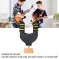 thumbnail image 3 of Guitar Hanger, Anti Scratch Universal Solid Wood Space Saving Guitar Hook Holder Push Pull Design Auto Locking  For Display, 3 of 8
