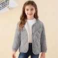 thumbnail image 6 of Kids Fall Winter Jackets Kids Winter Wave Quilted Lightweight Liner Jacket, Boys Girls Warm Uniform Inner Outerwear Cold Weather Coat,Gray, 6 of 6