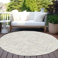 thumbnail image 6 of Addison Rugs Chantille Indoor/Outdoor Transitional Geometric, Abstract Beige Washable Round Rug, 8' x 8', 6 of 6