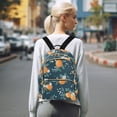thumbnail image 7 of FORMRS Mini Backpack Purse for Women Travel Daypack Casual Shoulder Bag, Blue Oranges, 7 of 7