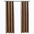 thumbnail image 2 of vidaXL Blackout Curtains with Rings 2 pcs Black 37"x84" Velvet, 2 of 66