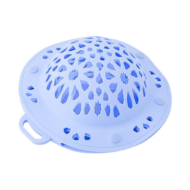 Bolsa de silicona para lavar sujetadores y lencería, bolsa protectora portátil para lavadora. Azul