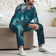 thumbnail image 7 of Sikiie Airplane Shark Mens Pajama Set, Soft Warm Long Sleeve Sleepwear, Cozy Button-Down Pjs for Men-XX-Large, 7 of 7
