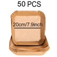 thumbnail image 1 of Disposable Non-Stick Air Fryer & Oven Baking Liners, 100 Sheets, 20cm Square, 1 of 10