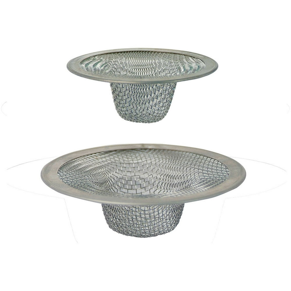 Peerless stainless stell mesh strainer, 2pc. Fits most bathroom sinks