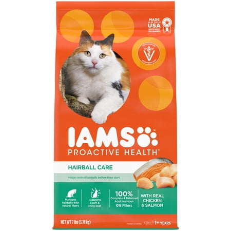 UPC 019014712434 product image for IAMS Proactive Health Chicken and Salmon Dry Cat Food  7 lb Bag | upcitemdb.com