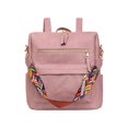 thumbnail image 3 of Leather Laptop Backpack for Women Frosted Soft Surface Multifunctional Retro Womens Backpack Small Leather Backpack for Women, 3 of 9