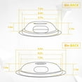 thumbnail image 6 of Beaquicy W10196405 & W10196406 Gas Stove Burner Covers Chorme Range Drip Pans Set for Whirlpool Roper Electric Range Stovetop Burner, 6 of 8