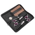 thumbnail image 2 of Haircut Scissors Thinning Scissors Combs Duckbill Clip Hairdressing Tool Set with Bag, 2 of 5