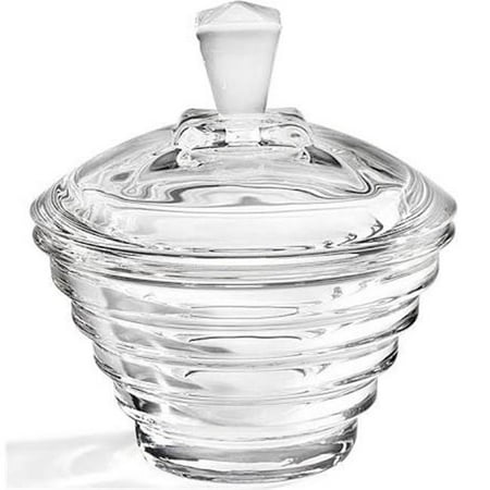 Rose Candy Dish - Godinger 44527 Lines Covered Candy Dish