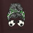 thumbnail image 2 of Messy Bun Soccer Life | Mom Life Game Day Vibes Sports Lover | Mother's Day Sports Tri-Blend Racerback Sleeveless Top, Brown, M, 2 of 5
