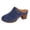 Blue, variant on RotHome Women’s Closed Toe Chunky Heels Mules Comfortable Slip On Slides Backless Loafers Shoes for Women Low Kitten Heels Breathable Summer Sandals