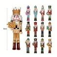 thumbnail image 5 of Dserhfy Nutcracker Soldier Pendant Wooden Nutcracker Hanging Ornament Painted Festive Decoration for Christmas Tree New Year Gifts Party Decor, 5 of 8