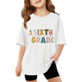 thumbnail image 3 of Miaoju T Shirts for Girls Crew Neck Letter Graphic Printed Short Sleeve T Shirts Comfy Pullover Tops Summer Clothes for Girls, 3 of 6