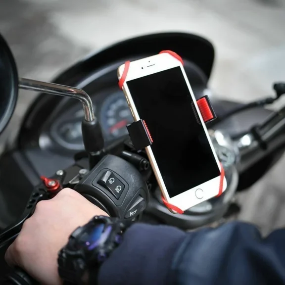 Cell Phone Silicone Mount Holder Gps Motorcycle Bike Bicycle Stand 360 Rotation