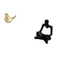thumbnail image 5 of Figura De Pájaro Dorado, Estatua De Animal, Adorno Moderno Para Decoración Del Hogar, Escultura De Pájaro Y Estatua De Pensador Abstracto Creativo, Escultura Artesanal Para Decoración De, 5 of 8