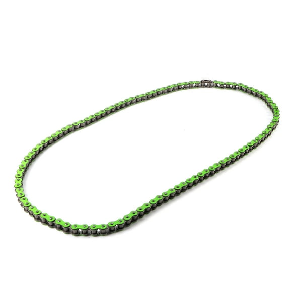 Fdit Qiilu Chaînes d'Entraînement Chaîne de Couleur Pièces de Rechange de Remplacement pour 90CC 110CC 125CC 420‐106L Moto VTT (Brun Vert Jaune)
