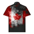 thumbnail image 4 of Afuyipoi Men's Print Button Shirt,Summer Lightweight Side Slit Casual T-Shirts Black M, 4 of 6