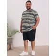 thumbnail image 2 of DARING DIVA Men's Big Tall Tie-Dye Crew Neck Short Sleeve T-Shirts 2XL Gray, 2 of 7