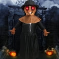 thumbnail image 4 of Inflatable Red-Eyed Bird Model Halloween Party Decoration for Garden LED Style Decoration Light, 4 of 5