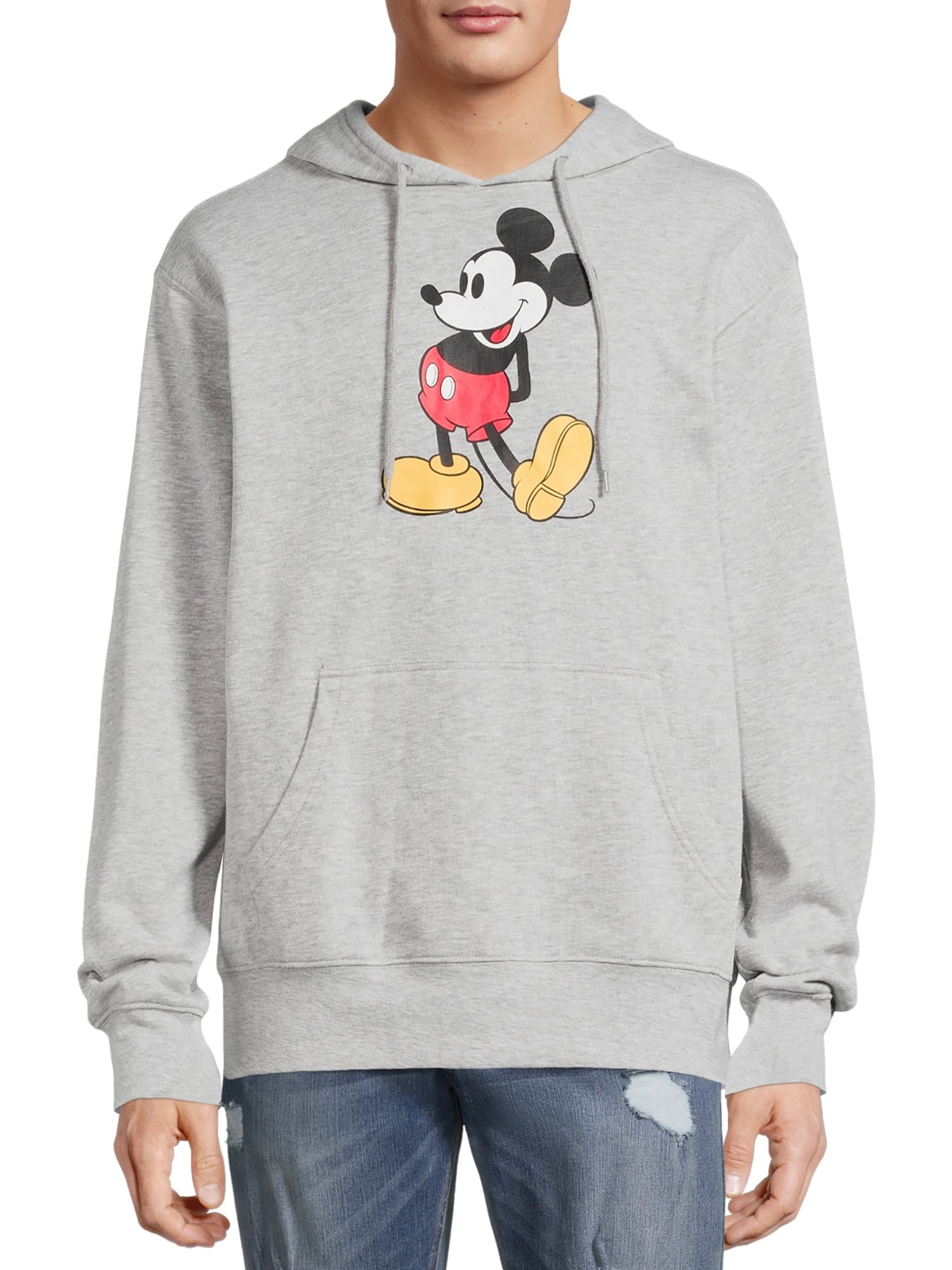 Disney Mickey Mouse Mens & Big Mens Classic Mickey Hoodie Sweatshirt, Sizes  S-3XL 