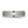 thumbnail image 4 of Titanium Grooved 6mm Brushed and Polished Band, 4 of 7