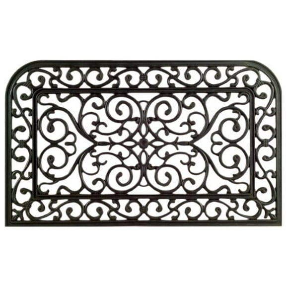 Imports Decor 793RBM Rubber Doormat, Monarch, 18"x 30"