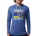 thumbnail image 1 of CafePress - I Stand With Ukraine Flag Amer Long Sleeve T Shirt - Mens Hooded Shirt, 1 of 1