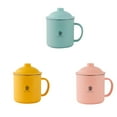 thumbnail image 4 of Ounissouiy Reemplazo de taza de acero inoxidable Aislamiento térmico 300 ml Estilo simple A prueba de golpes Doble capa Hogar Dormitorio Frasco de taza de Teteras Amarillo Ounissouiy HA081643-02, 4 of 6