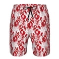 thumbnail image 3 of Balery Bloody Hand 2 Traje de Baño Estilo Hawaiano para Hombre, Shorts de Secado Rápido con Bolsillos-Medium, 3 of 6