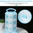 thumbnail image 6 of Qonioi Power Strip Surge Protector Tower, 3 USB Ports 20 Socket Plugs 6.6ft Cord, Vertical Charging Station, 6 of 7