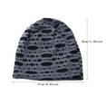 thumbnail image 2 of IROINNID Beanie Cap Unisex Winter Warm Windproof Stretch Cap Cotton Leisure Beanie for Men and Women,Navy, 2 of 8