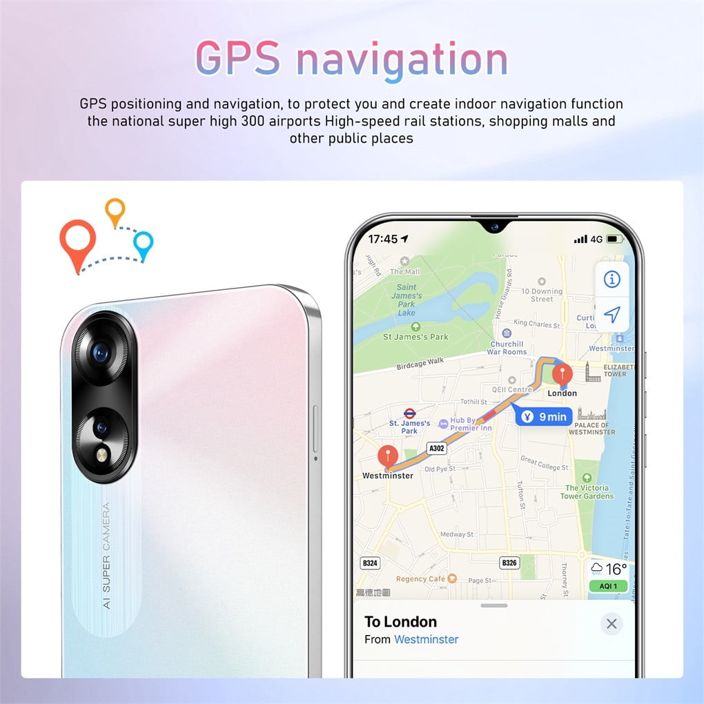 FYTPOV Android Phone, Android 6.3-inch Incell 4G Version 2 + 16G Smart Phone, Cell Phones Unlocked