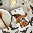 thumbnail image 6 of Sm:)e Spider Web Jack-O'-Lantern Pumpkin Cat Happy Halloween Kitchen Towels Dish Towels 18x26 Inch Set of 2, 6 of 6