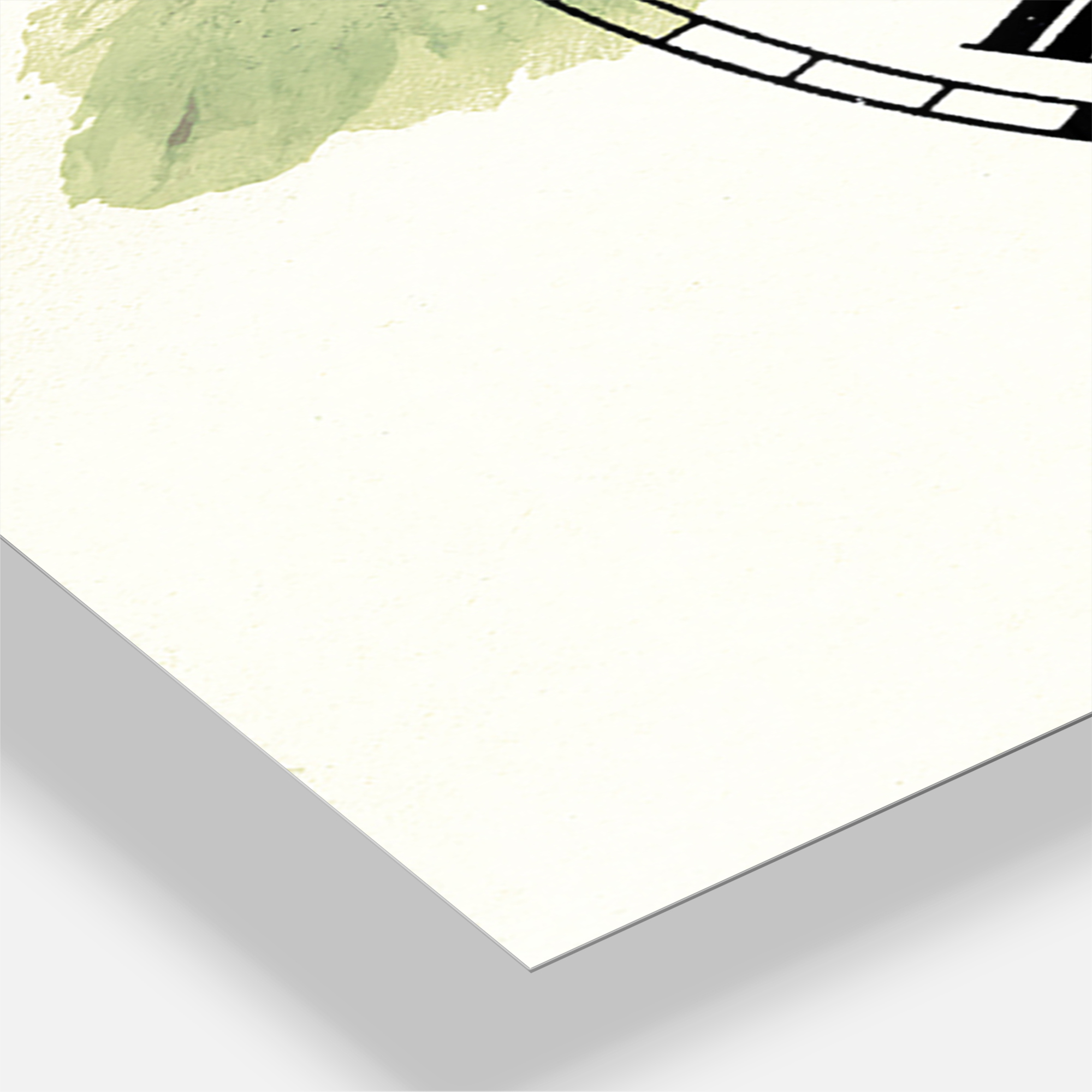 Designart 'Watercolor Gingko Leaves I' Lodge wall clock
