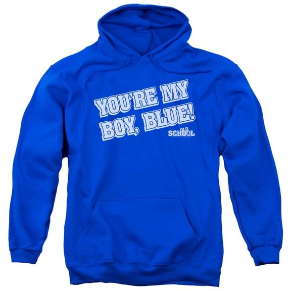 Old School My Boy Blue Adult Pullover Hoodie Sweatshirt Royal Blue