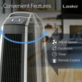 thumbnail image 4 of Lasko 3-Speed High Velocity Remote Controlled Tower Fan, U35115, 4 of 12