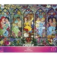 thumbnail image 2 of Ceaco Disney Princess Castle Royal Windows 1500-Piece Interlocking Jigsaw Puzzle, 2 of 6