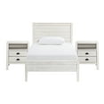 thumbnail image 2 of Alaterre Furniture Windsor 3-Piece Set with Panel Twin Bed and 2 Nightstands, Driftwood White, 2 of 3