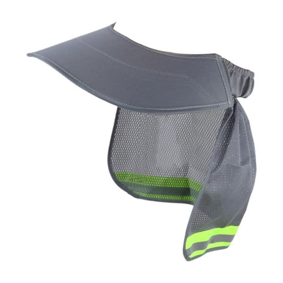 Guardoinrt Hard Hat Sun Shade Wide Brim Breathable Outdoor brim comes Activities Neck Shield Cover Gray