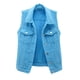 thumbnail image 1 of Chaquetas de mujer sin mangas sin capucha ropa de abrigo informal abrigos de primavera y otoño chaqueta de mezclilla sólida Odeerbi ODB-2, 1 of 6
