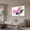 thumbnail image 3 of Póster de lienzo con flores de peonía, decoración de dormitorio, paisaje deportivo, decoración de oficina, regalo, estilo marco, 20 x 30 cm, 3 of 8