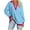Blue, variant on V Collared Sweatshirt for Women 2025 Fall Color Blocked Long Sleeve Pullover Comy Lightweight Boyfriend Sweatshirts Returns And Refunds My Orders Pink,L